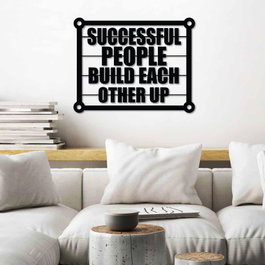 Wallity Successful Build Escultura de Pared Negra